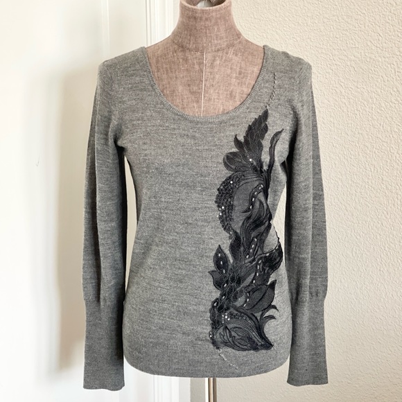 Anthropologie Angel Of The North Torie Tie Back Sweater M - Picture 3 of 8